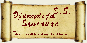 Đenadija Santovac vizit kartica